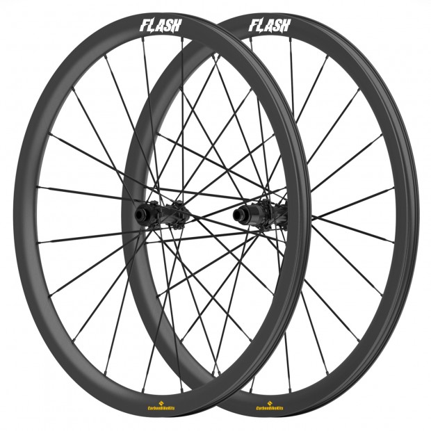 700C 35x31mm Carbon Tubeless Hooked /Hookless Gravel / CX Wheelset with Blade Carbon Spokes